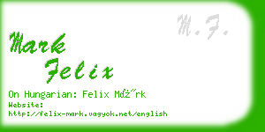 mark felix business card